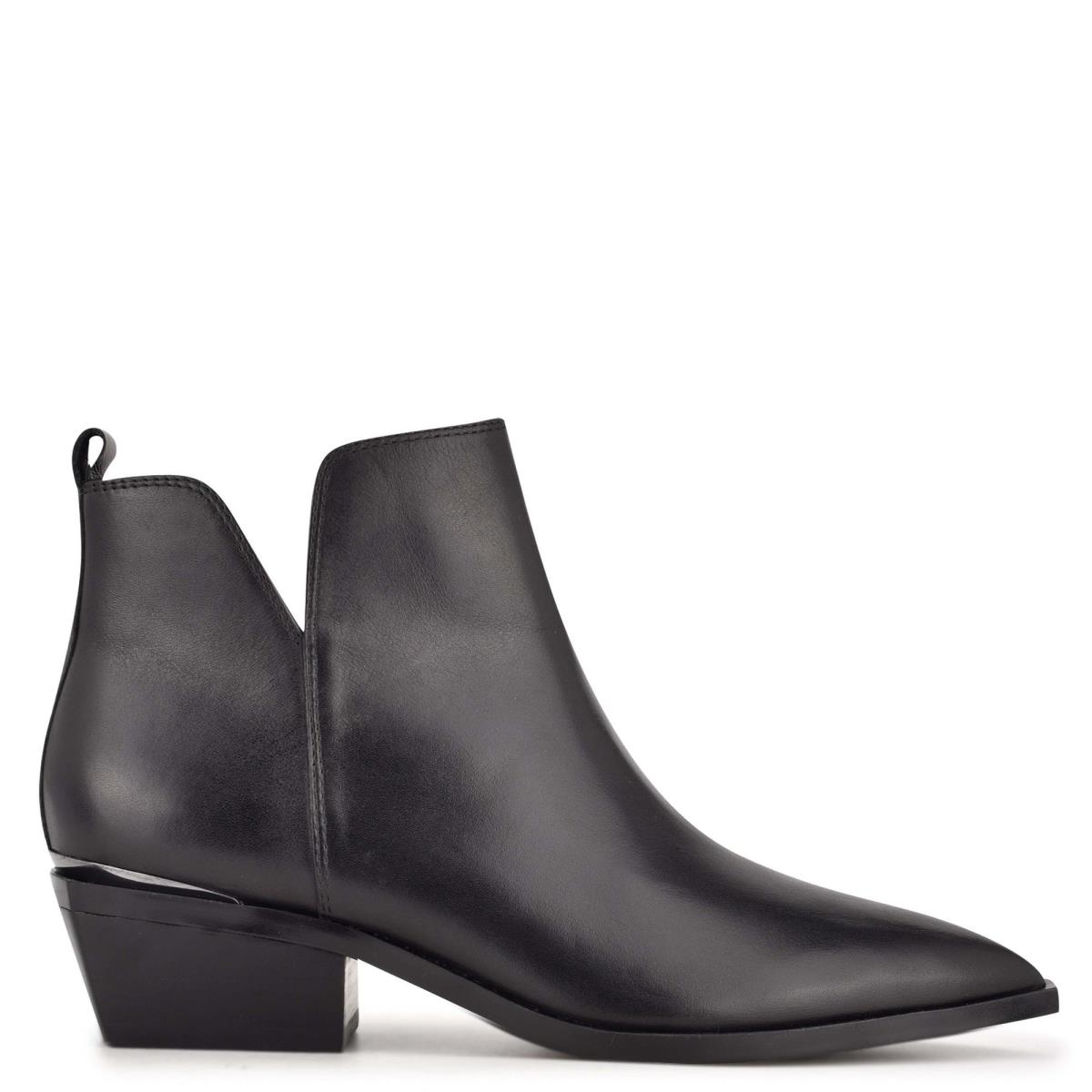 Nine West Yerly Pointy Toe Booties Black | KVAJ25041