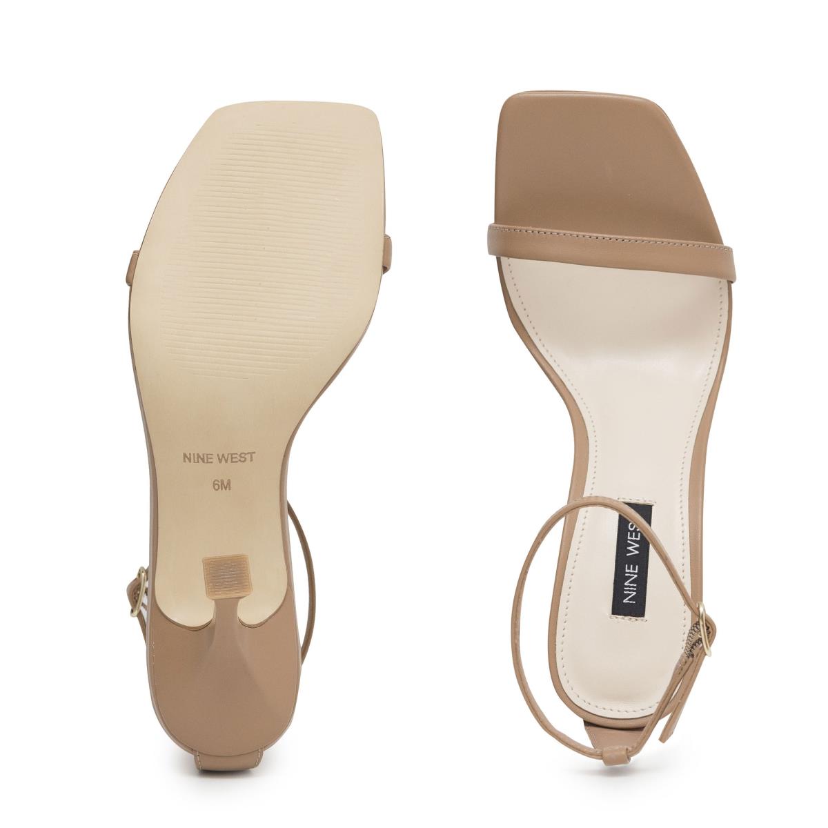 Nine West Yess Ankle Strap Sandals Beige | XDMG16592