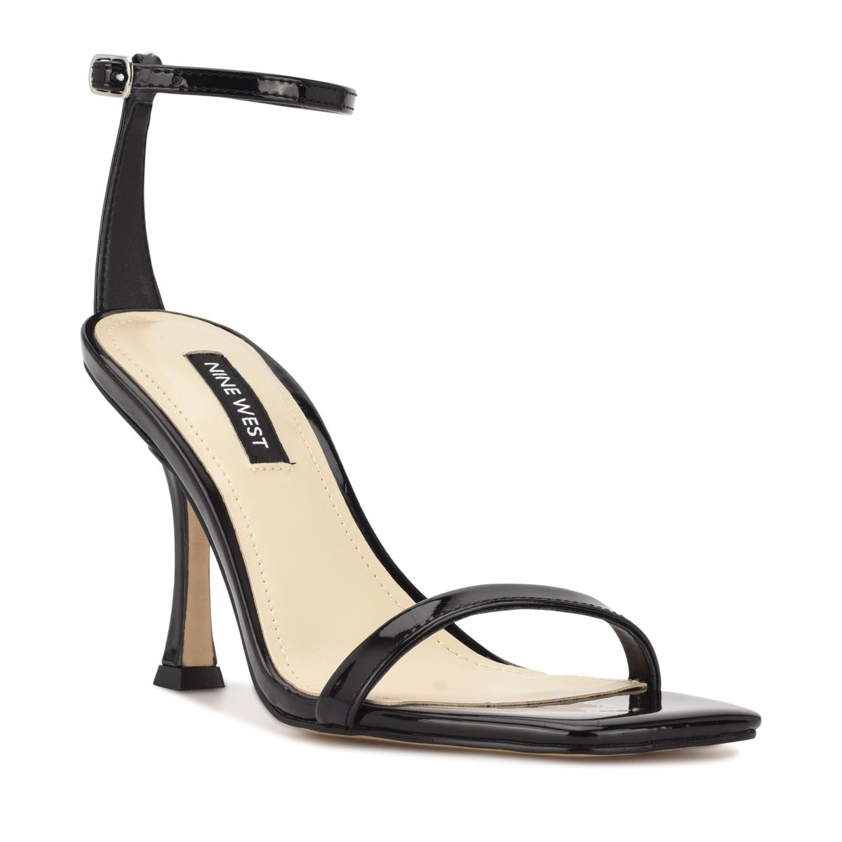 Nine West Yess Ankle Strap Sandals Black | RMOD97523