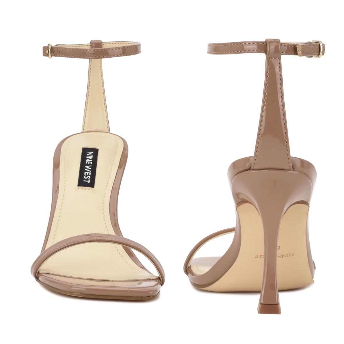 Nine West Yess Ankle Strap Sandals Brown | LSBV18325