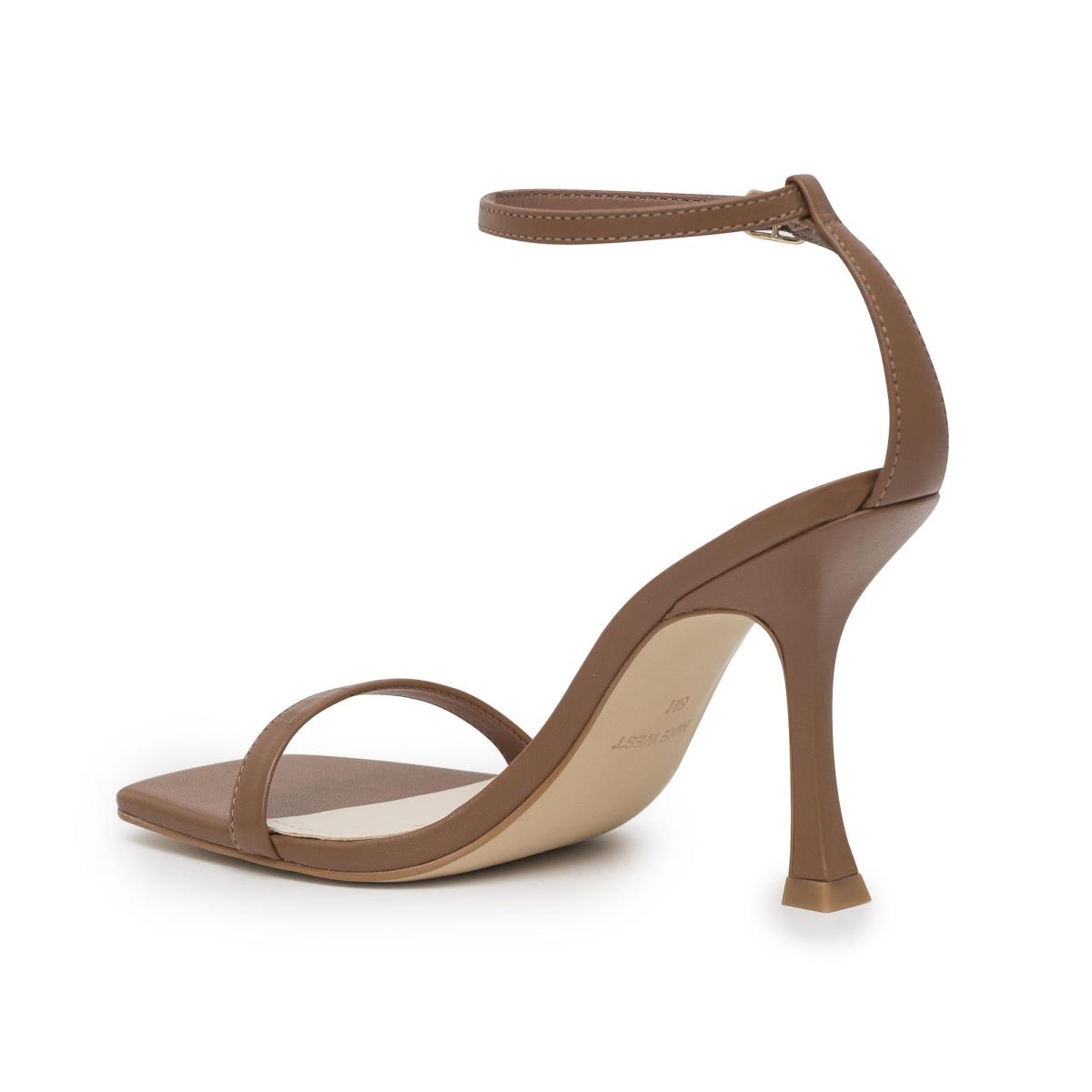 Nine West Yess Ankle Strap Sandals Light Brown | QFTL01546