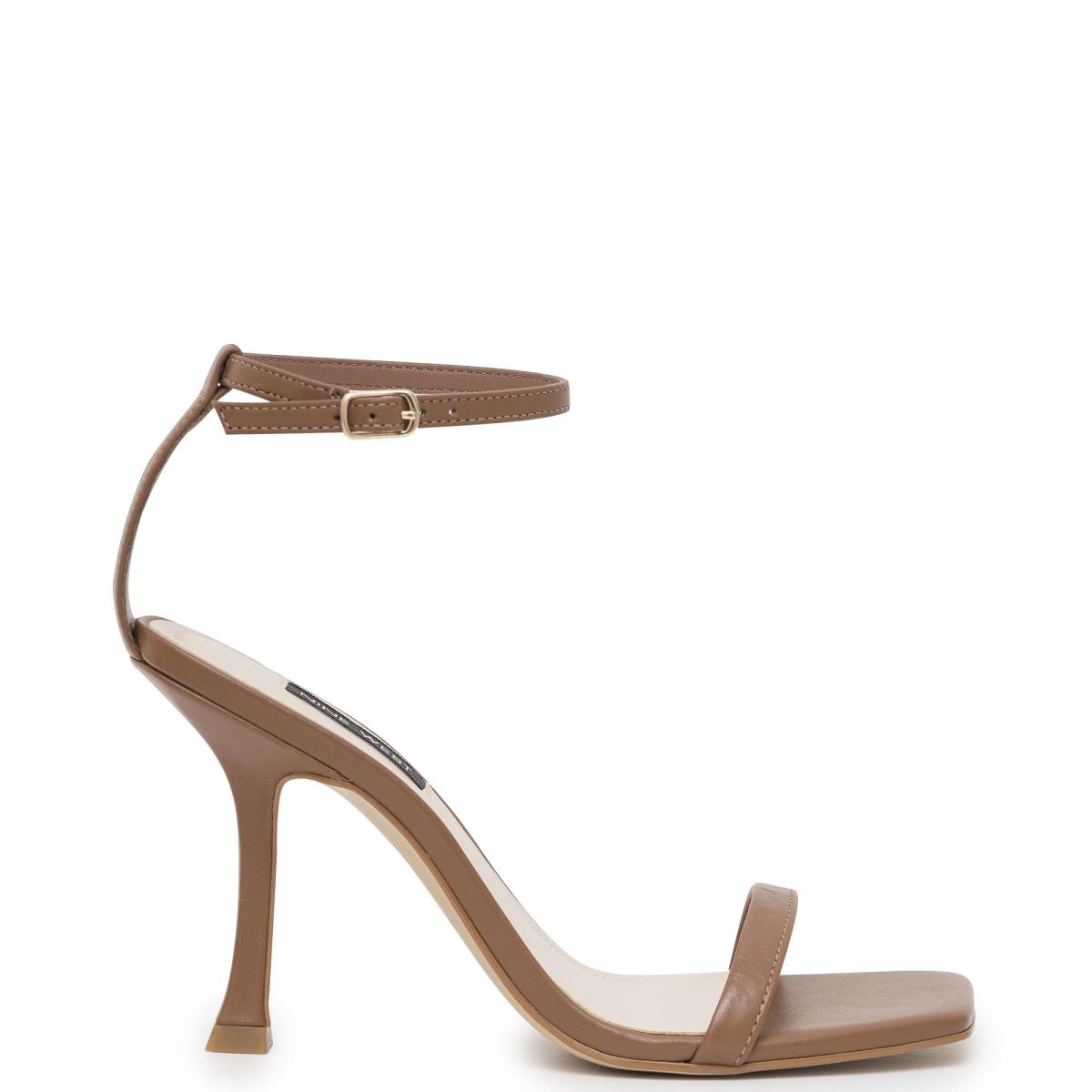 Nine West Yess Ankle Strap Sandals Light Brown | QFTL01546