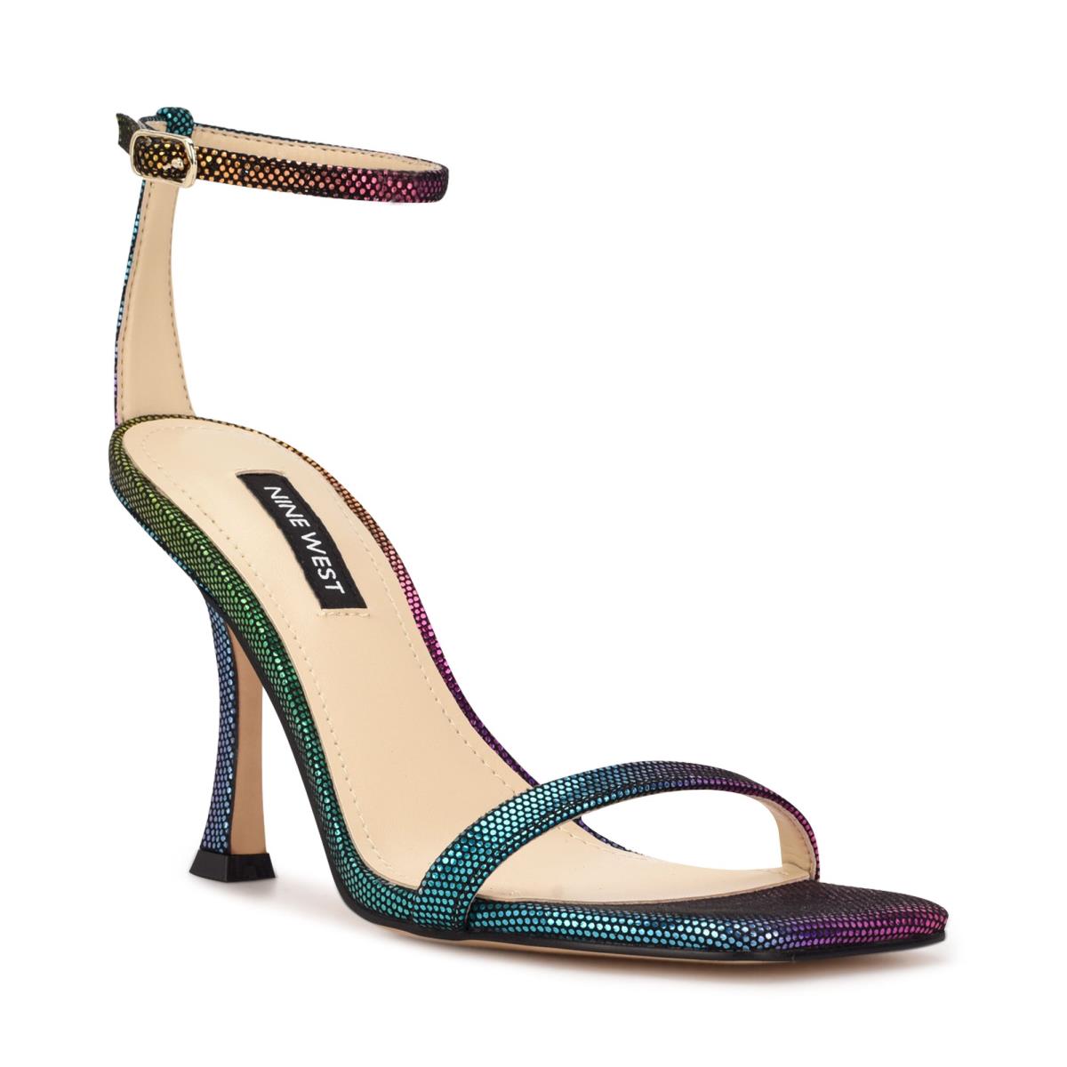 Nine West Yess Ankle Strap Sandals Multicolor | TRFH74582