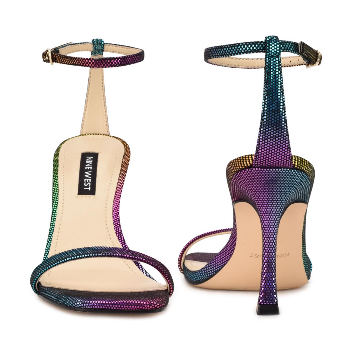 Nine West Yess Ankle Strap Sandals Multicolor | TRFH74582