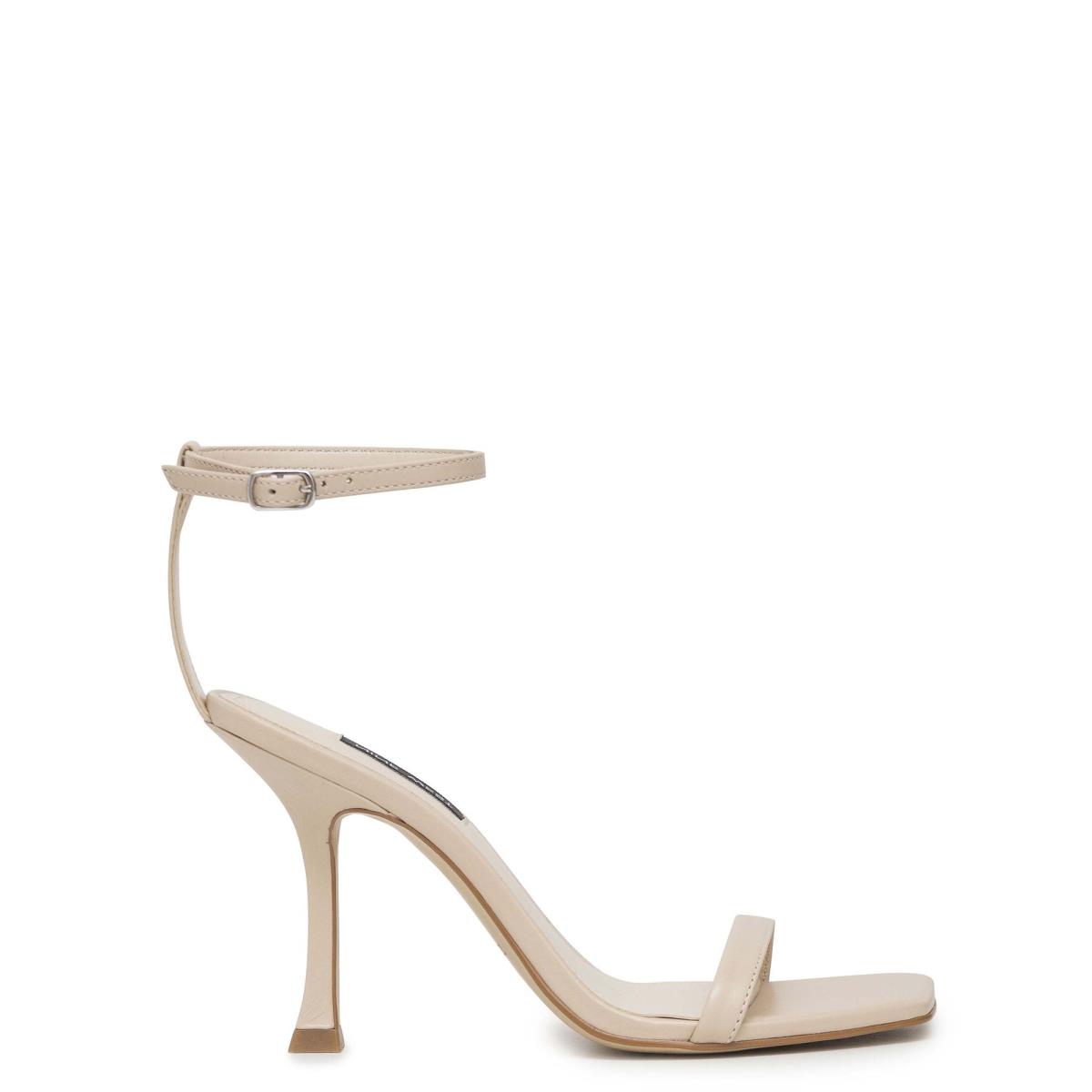 Nine West Yess Ankle Strap Sandals White | MLUG79205