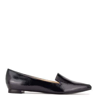 Nine West Abay Smoking Flats Black | RMIT05379