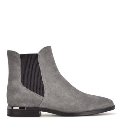 Nine West Agate Chelsea Booties Grey | OKZX47108