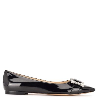 Nine West Behold Dress Ballet Flats Black | WHCS37652