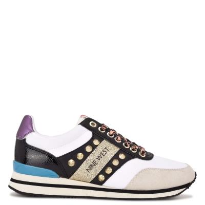 Nine West Bunnie Sneakers Sneakers Gold / White / Black | BXZN98217