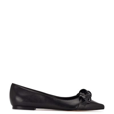 Nine West Buyme Pointy Toe Ballet Flats Black | MRKH82934