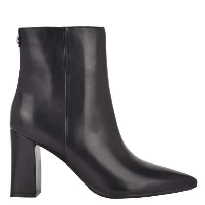 Nine West Cacey 9x9 Heeled Booties Black | WHOZ87463