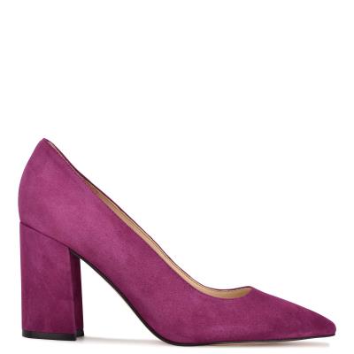 Nine West Cara Dress Pumps Purple | ZGUJ15297