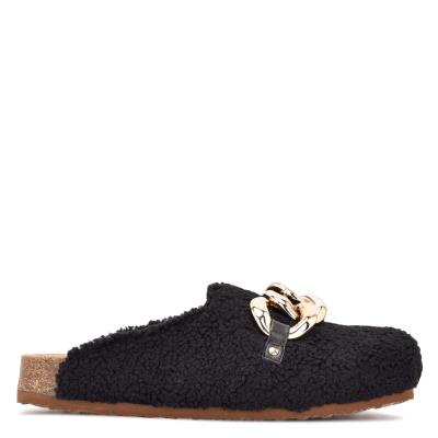 Nine West Everyth Cozy Mules Black | AEFS69532