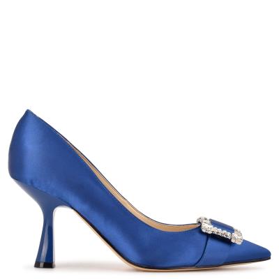 Nine West Helyn Pointy Toe Pumps Blue | RXWP98267