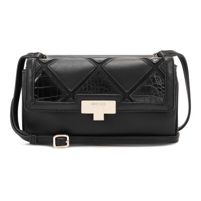 Nine West Henley Double Flap Crossbody Bags Black / Multicolor | QNMJ94718