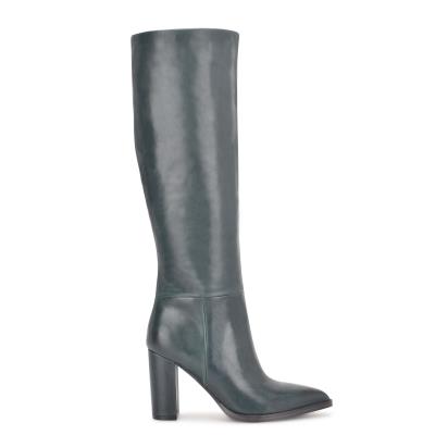 Nine West Hiya Heeled Boots Obsidian | PTKF85320