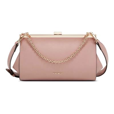 Nine West Mallorie Fram Crossbody Bags Pink | KNFT02987