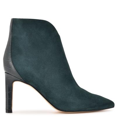 Nine West Mikale Pointy Toe Booties Obsidian | SQWY93021