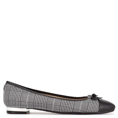 Nine West Olly 9x9 Ballet Ballet Flats Black / White | OZBK04129