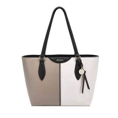 Nine West Paisley Small Tote Tote Bags White / Grey | QRCK32850