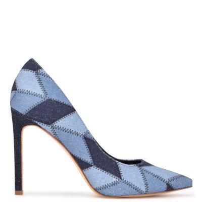 Nine West Tatiana Pointy Toe Pumps Blue | SQXV04925