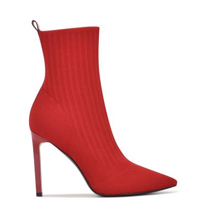 Nine West Teoy Dress Booties Red | CQXZ27431