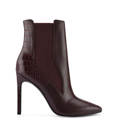 Nine West Topit Dress Booties Brown | XVQP69583