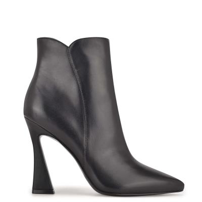 Nine West Torrie Dress Booties Black | WKQT06891