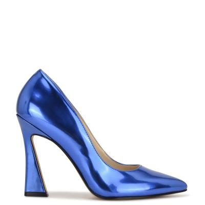 Nine West Trendz Pointy Toe Pumps Blue | LXQE56182