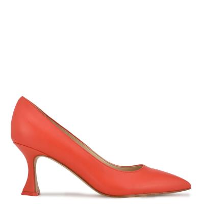 Nine West Workin Pointy Toe Pumps Orange | DCNE15360