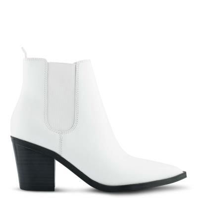 Nine West Wyllis Block Heel Booties White | OZBD91532