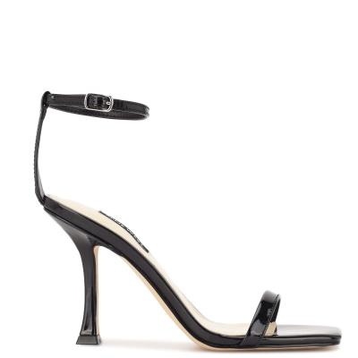 Nine West Yess Ankle Strap Sandals Black | RMOD97523